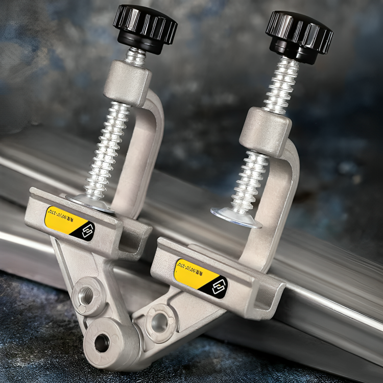 Serre-joint AngleHold™ robuste pour menuiserie et bricolage, assurant un serrage précis des angles de bois.