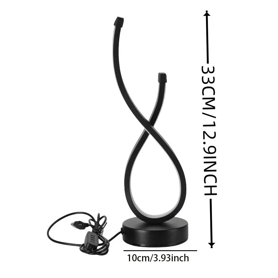 Lampe LED dimmable portable 3 couleurs (blanc chaud, froid), éclairage d'ambiance moderne pour toute pièce.