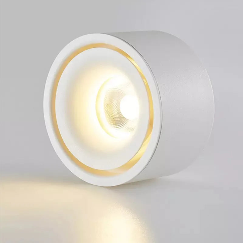 Spot LED encastré pour couloir, éclairage directionnel et anti-éblouissement, design discret et pratique.