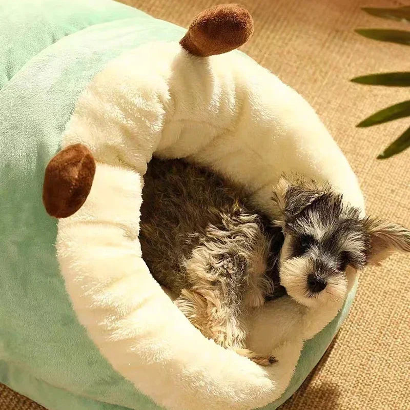 Lit PawPrestige luxe avec support articulaire pour chien, offrant un confort douillet. Couchage animal pliable et chaud.