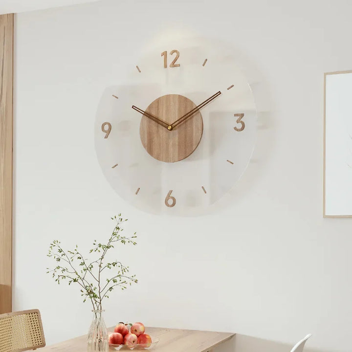 Superbe horloge murale silencieuse LuxuraTime, art mural moderne et chic, embellit tout intérieur élégant.