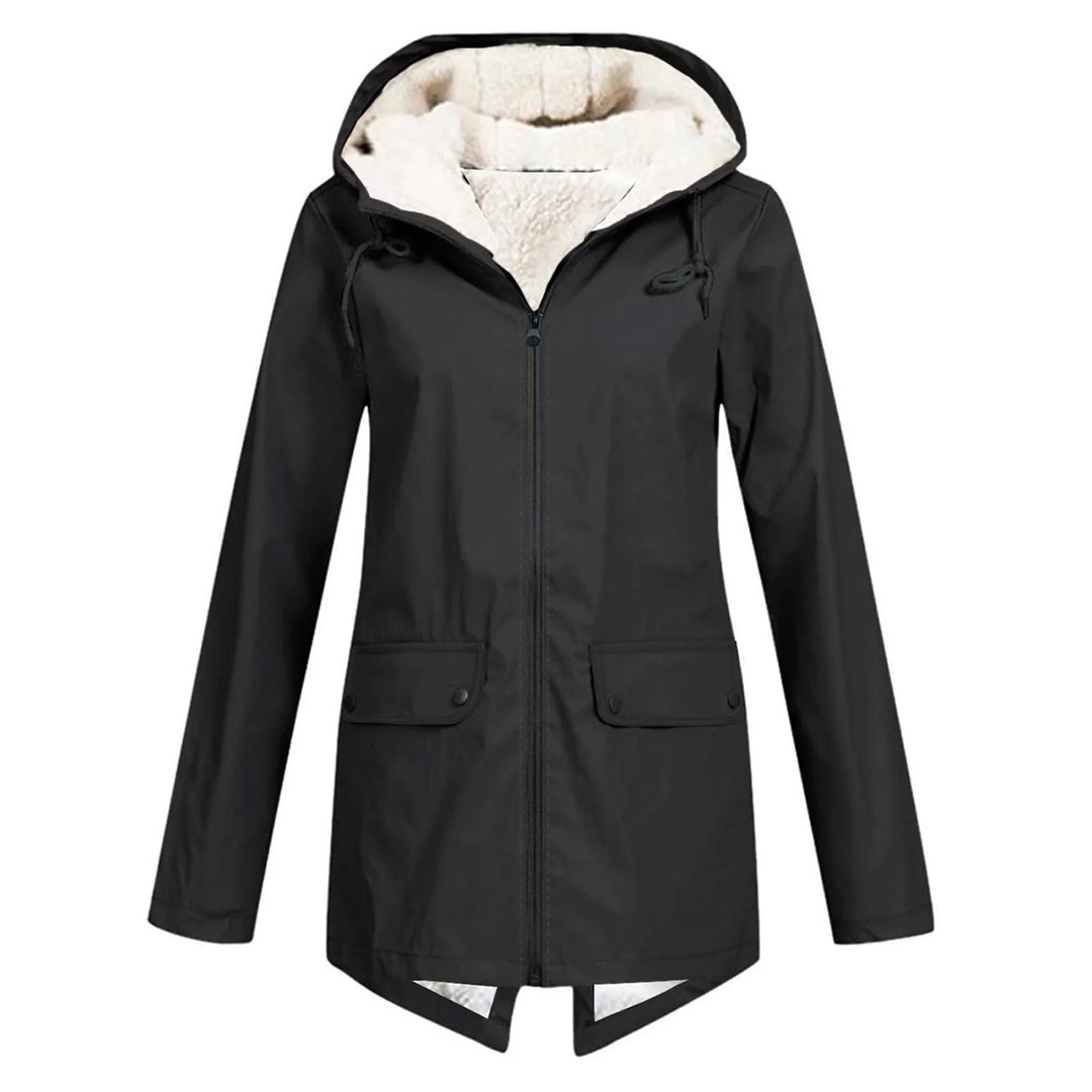 Manteau d'hiver long et confortable pour femme, parka chaude féminine pour un usage quotidien élégant.
