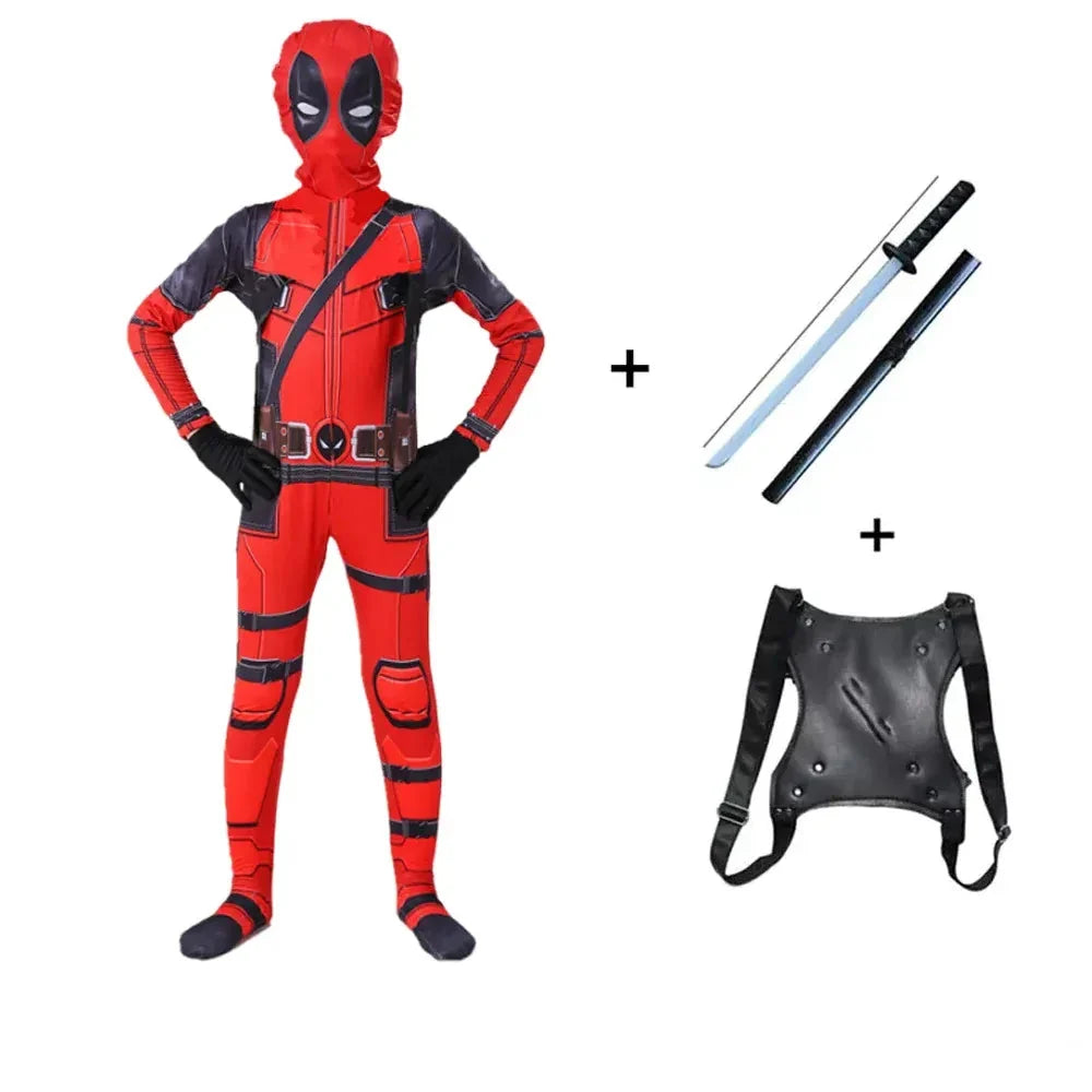 Tenue Deadpool enfant, garçon ou fille, pour un look de héros.
