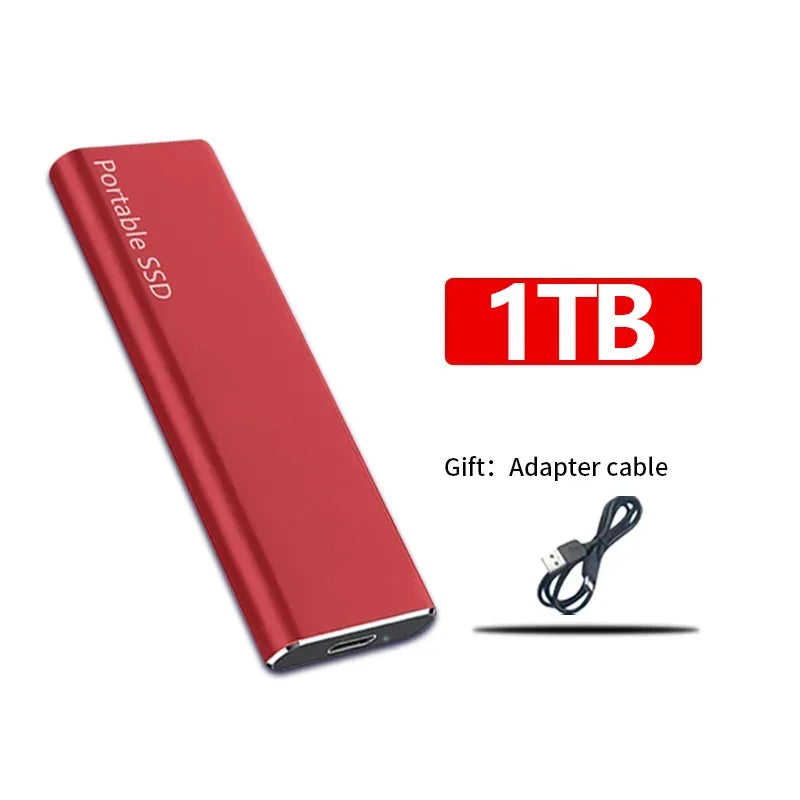 Disque dur externe SSD compact et léger, parfait pour le stockage mobile et nomade.
