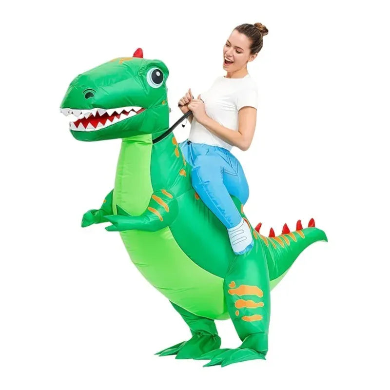 Vivez l'aventure avec ce costume gonflable Triceratops. Déguisement dinosaure adulte/enfant pour Halloween, carnaval, fêtes.