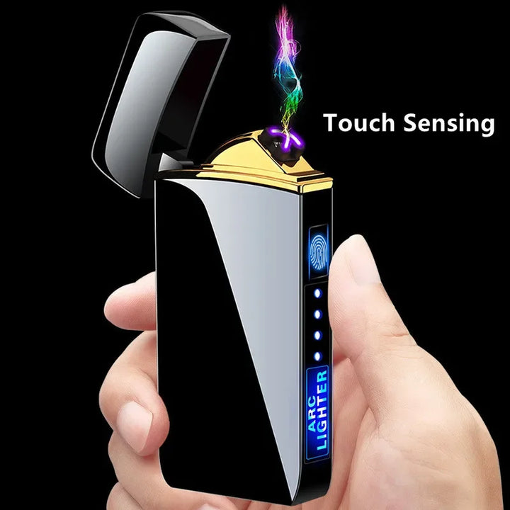 Briquet électronique USB pour usage intérieur, sans flamme, stable et sûr.