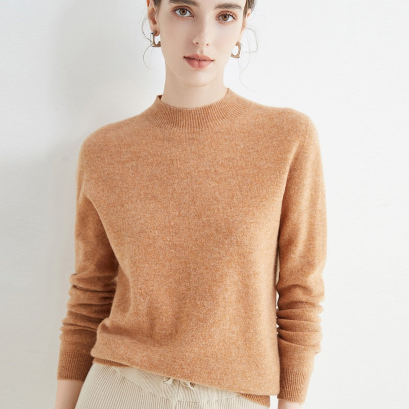 Cachemire femme: pull PARIS à manches longues, douceur ultime, style élégant et intemporel pour toutes occasions.