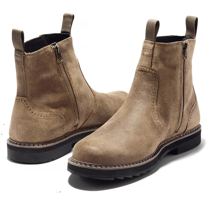 Bottines Chelsea homme Penrose noires élégantes, avec fermeture éclair latérale pour un confort optimal. Style intemporel.
