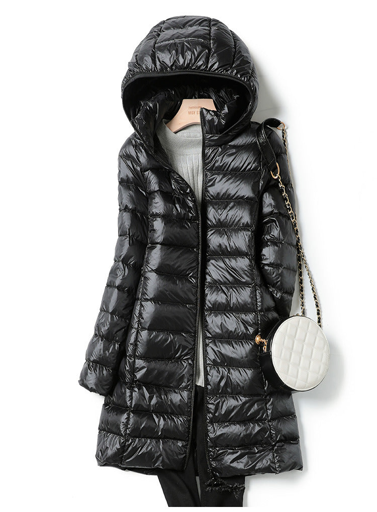 Manteau léger femme duvet chaud, parfait saisons fraîches. Élégant et polyvalent.