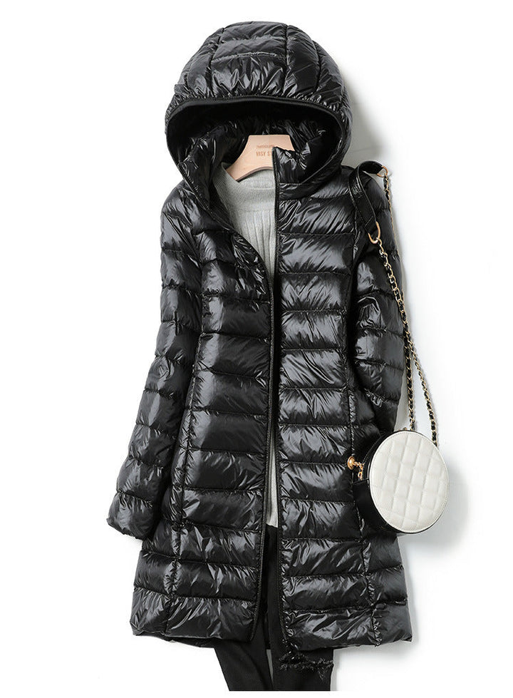 Manteau léger femme duvet chaud, parfait saisons fraîches. Élégant et polyvalent.