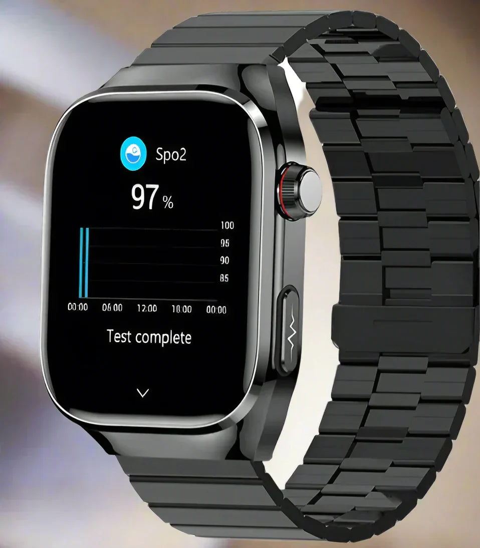 Montre connectée ECG pour suivi cardiaque. Obtenez des électrocardiogrammes précis au poignet.
