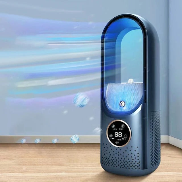 Ventilateur, purificateur et humidificateur silencieux; crée une brise fraîche apaisante.