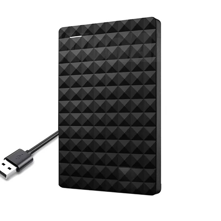 Disque dur externe 2 To USB 3.0 noir. Stockage rapide et sécurisé pour vos données portables.