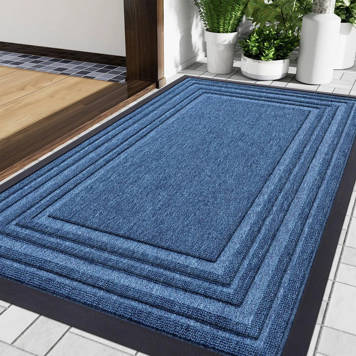 Tapis antidérapant en caoutchouc pour portes, sécurité améliorée. Très résistant, pour usage quotidien.
