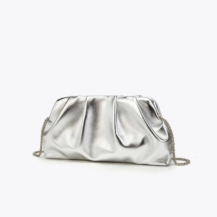 Pochette élégante Nova pour femme, sac de soirée en similicuir, accessoire de mode.