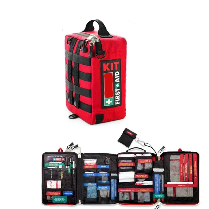 Trousse de premiers secours voyage étanche, professionnelle et portable pour toutes urgences. Sac médical.