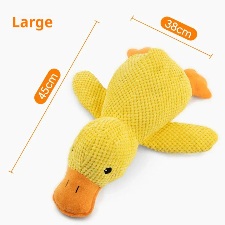 Jouet canard rigolo et interactif pour chien, garanti des heures de divertissement. Robuste, sonore et attrayant.