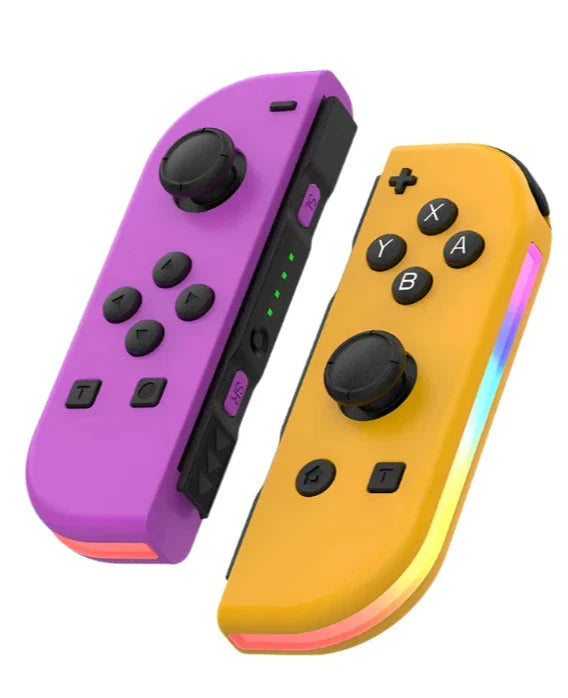 Manette Nintendo Switch sans fil offrant un confort supérieur et des LED RGB personnalisables pour gamers.