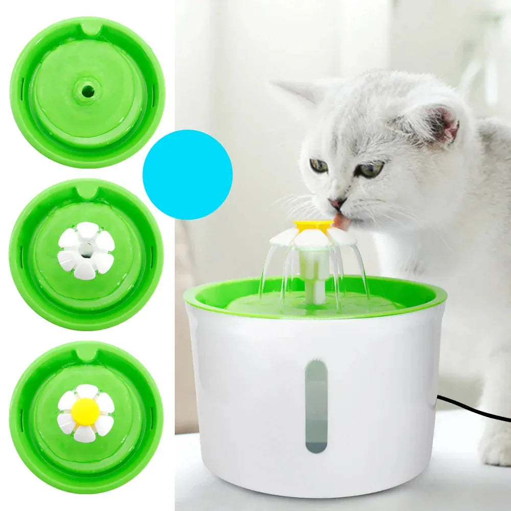 Fontaine à eau automatique pour chiens et chats, favorise l'hydratation et le bien-être des animaux domestiques.