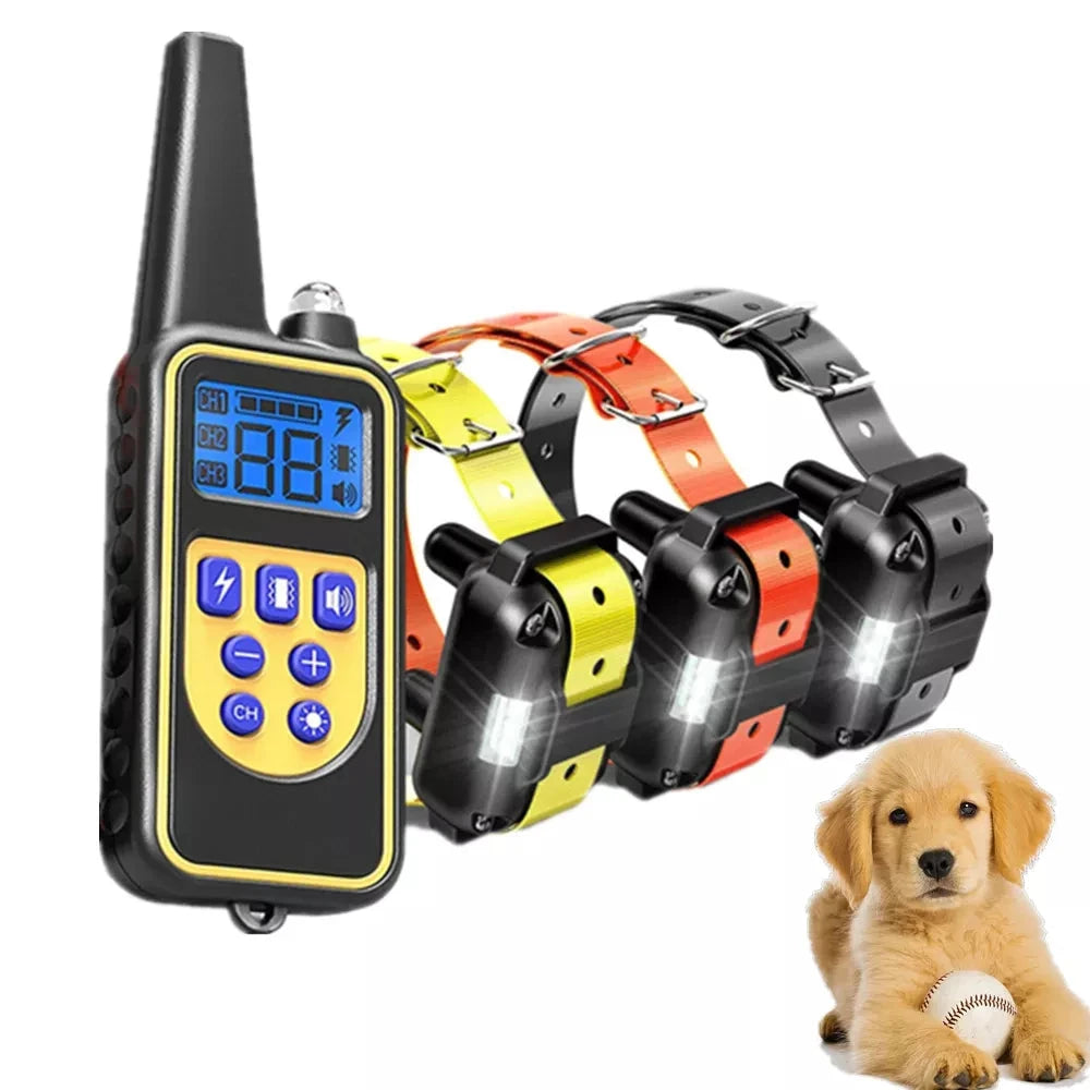Collier anti-aboiement électronique rechargeable pour un dressage chien positif et une solution d'aboiements.