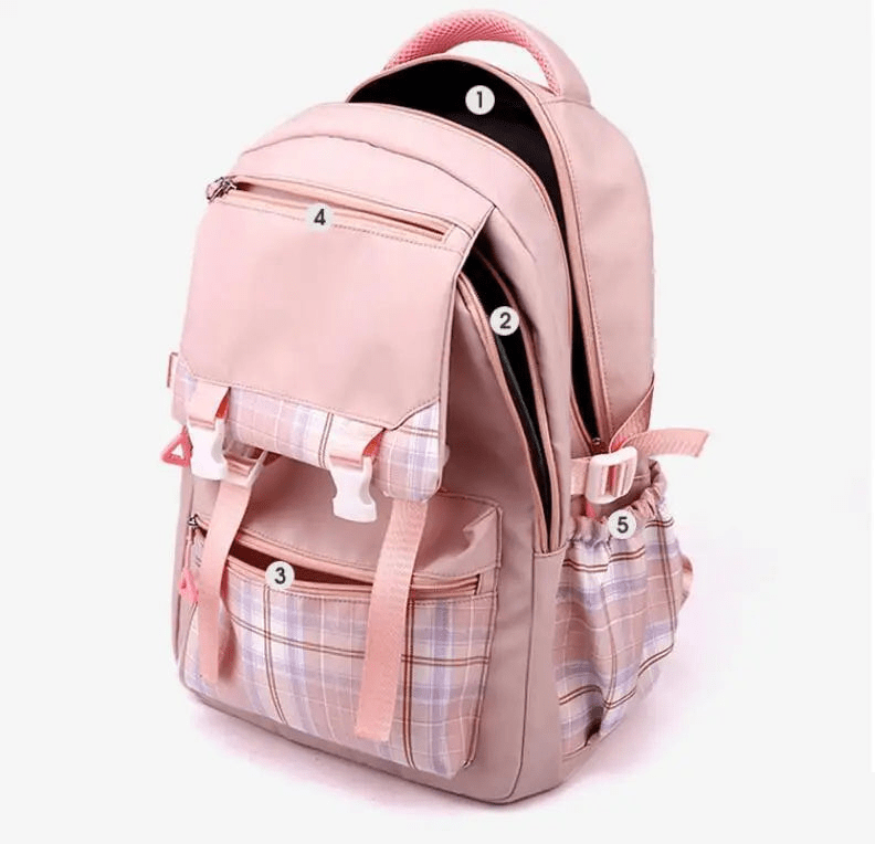 Grand cartable Stitch pour enfant, sac à dos scolaire avec vaste espace de rangement, parfait pour fournitures.