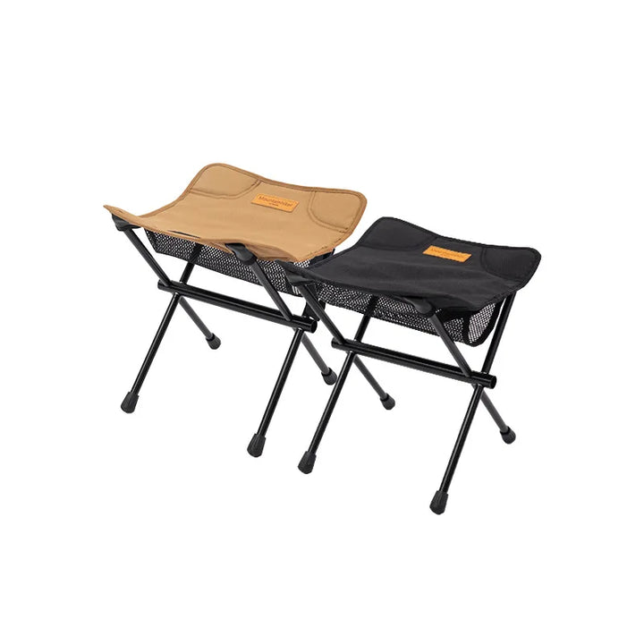 Chaise pliante ultra-légère en aluminium pour le camping, la randonnée et l'extérieur. Facile à transporter.