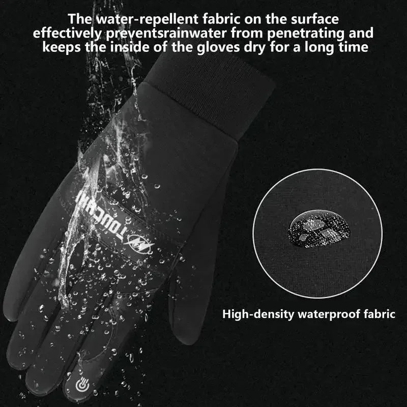 Gants chauffants et imperméables, parfaits pour le ski, la moto ou la randonnée. Fonction écran tactile incluse.