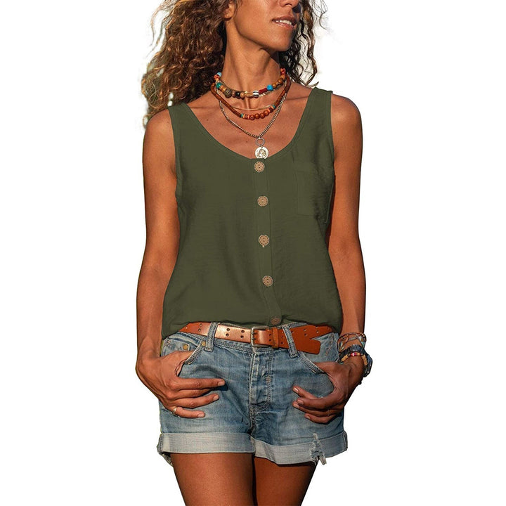 Top chic pour femme, style Ibiza, élégant et sans manches pour l'été.