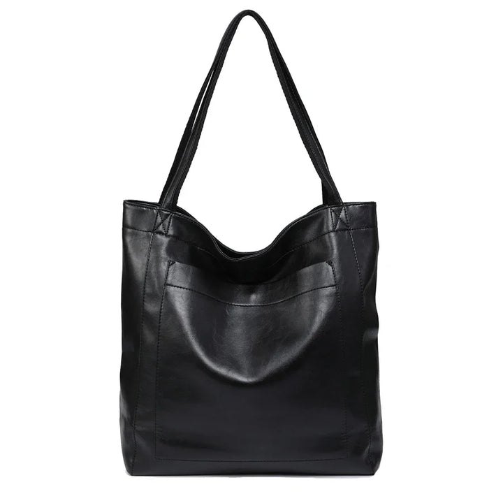 Sac à main femme grand cabas en simili cuir souple. Polyvalent pour travail ou quotidien.