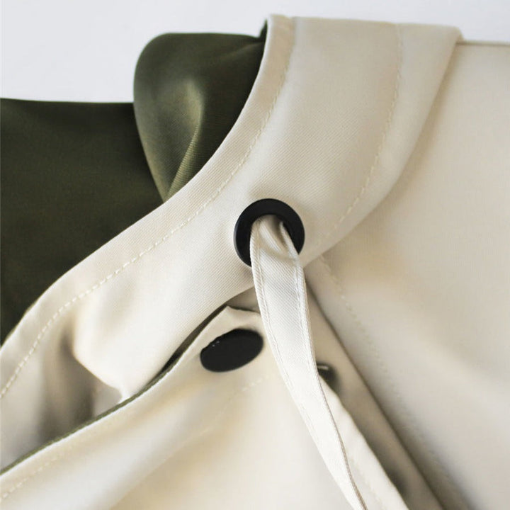 Veste de printemps 3-en-1 tendance pour femme. Manteau extérieur polyvalent, imperméable et décontracté.
