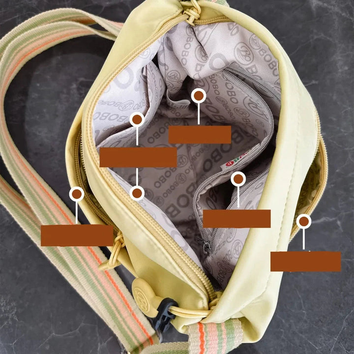 Sac banane femme chic et pratique, anti-vol, gardez vos objets précieux à portée de main.