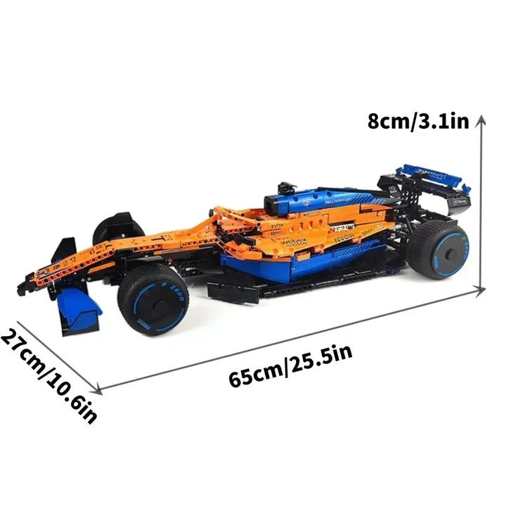 Cadeau créatif: kit de construction de voiture de course, développe la dextérité des enfants et adultes.