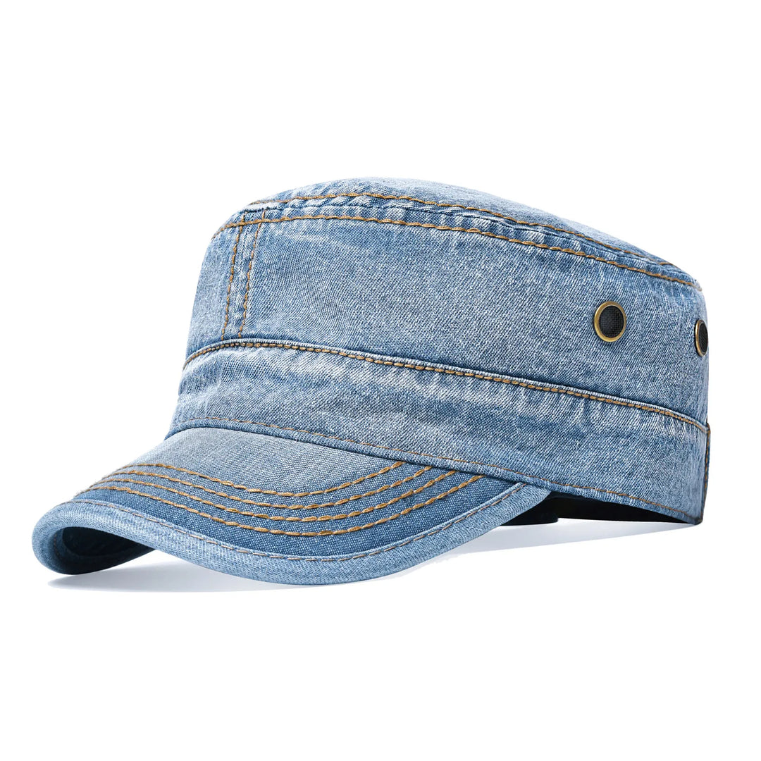 Accessoire mode homme, casquette militaire en coton camouflage, ajustable et résistante.