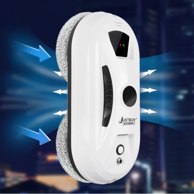 Robot nettoyeur de fenêtres intelligent et puissant 5600Pa, pour vitres impeccables sans effort. Maison connectée.