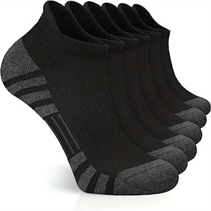 6 paires de chaussettes de sport unisexes durables, haute performance, respirantes et très confortables.