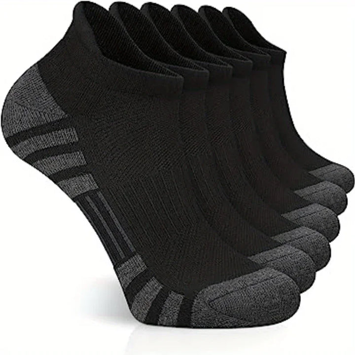 6 paires de chaussettes de sport unisexes durables, haute performance, respirantes et très confortables.