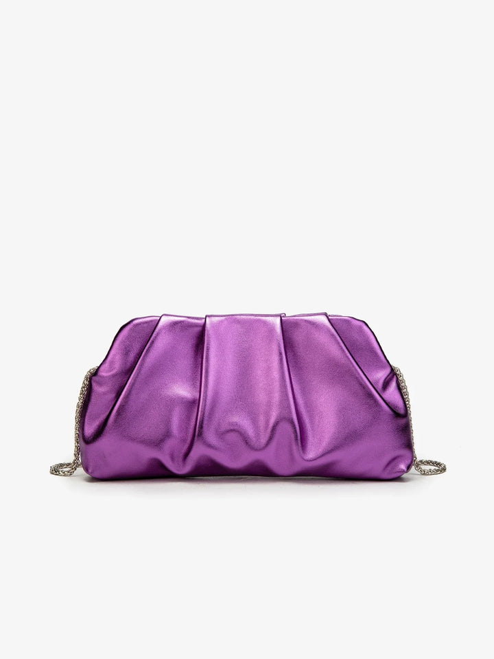 Accessoire femme: pochette Nova similicuir, sac de soirée élégant avec bandoulière.