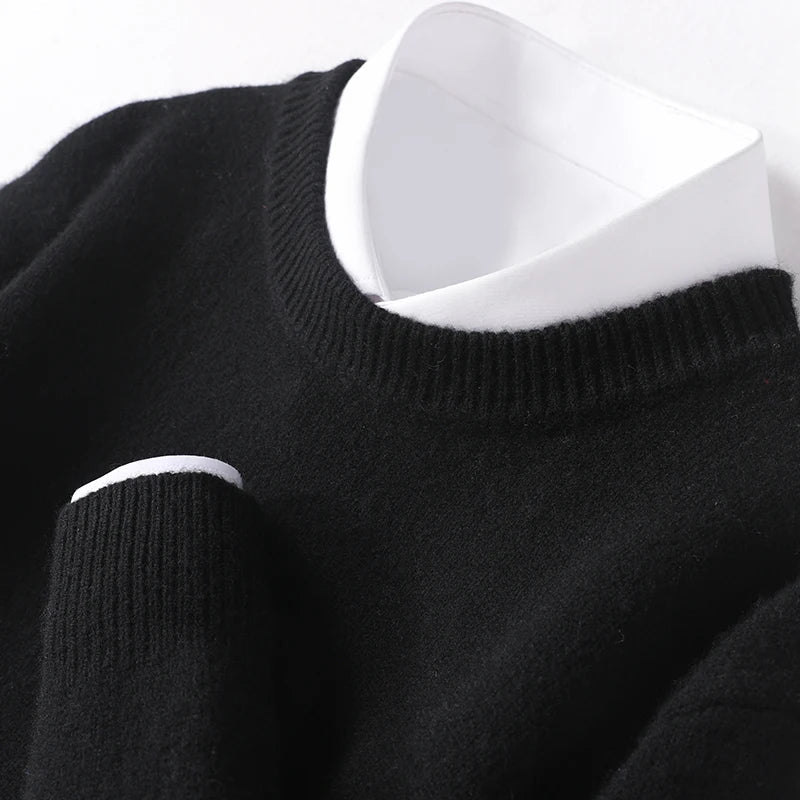Confort absolu : pull homme en laine mérinos respirante, parfait pour les journées froides.