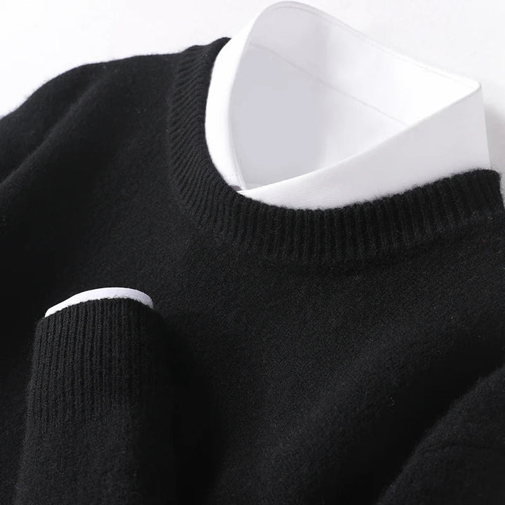 Confort absolu : pull homme en laine mérinos respirante, parfait pour les journées froides.