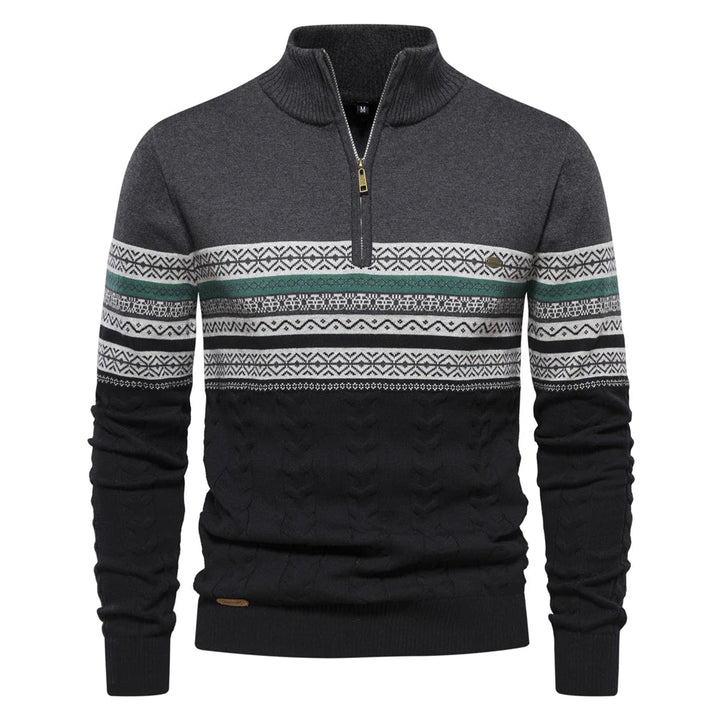 Pull homme confortable pour l'hiver, style rétro intemporel. Look élégant et casual pour la mode masculine.