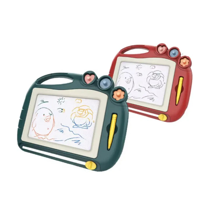 Ardoise magique portable pour enfants, idéale pour le dessin créatif sans taches à la maison ou en voyage.