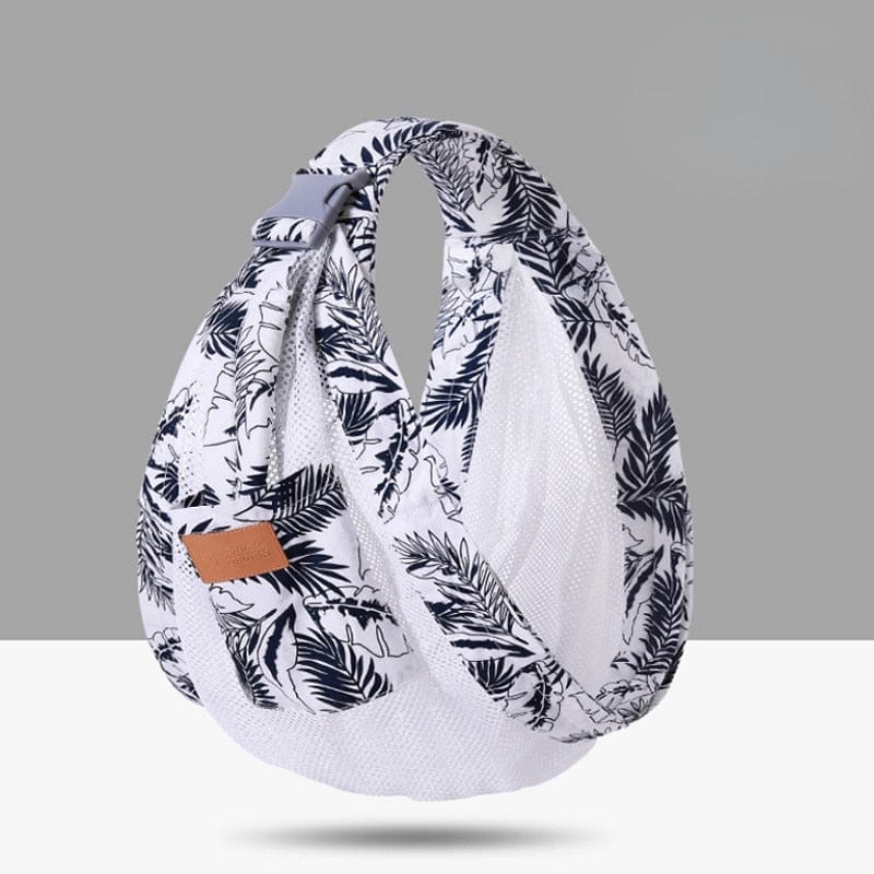 Écharpe de portage évolutive, ergonomique et respirante, idéale pour un portage mains-libres facile et sécurisé.