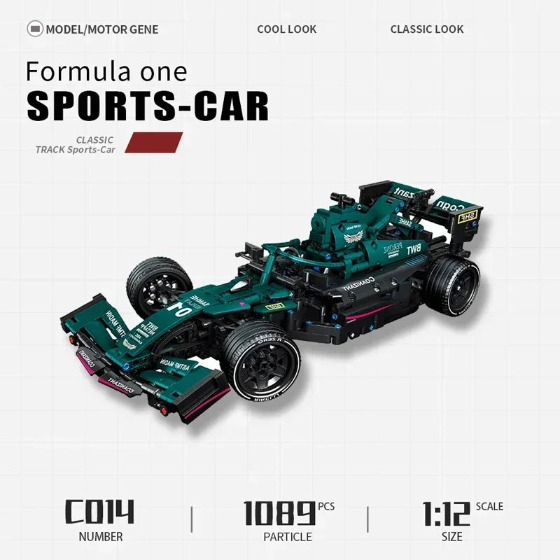 Détail du moteur d'une voiture de course à construire, composants complexes pour kit de modélisme adulte.