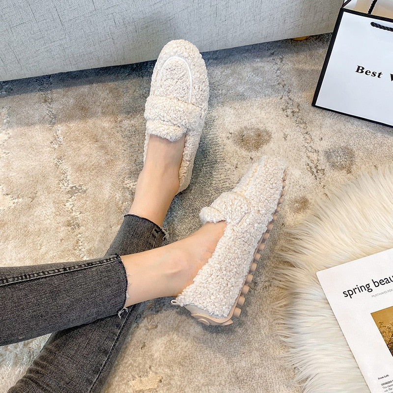 Mocassins Journi élégants pour femmes, confortables et chauds, parfaits pour l'automne et l'hiver.