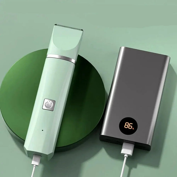 Tondeuse chien/chat sans fil avec lame inox, moteur silencieux. Pour un toilettage précis, recharge USB-C.