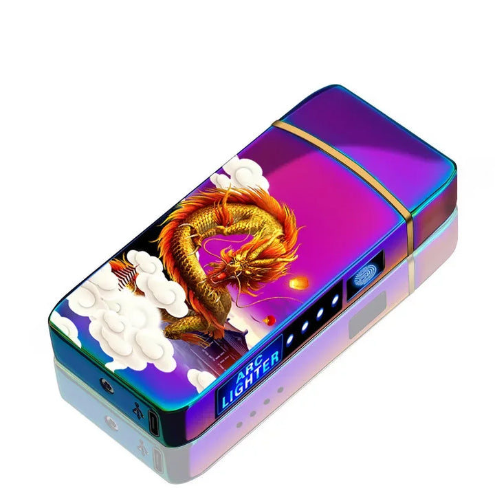 Briquet plasma moderne, technologie électronique sans flamme, USB rechargeable et pratique.