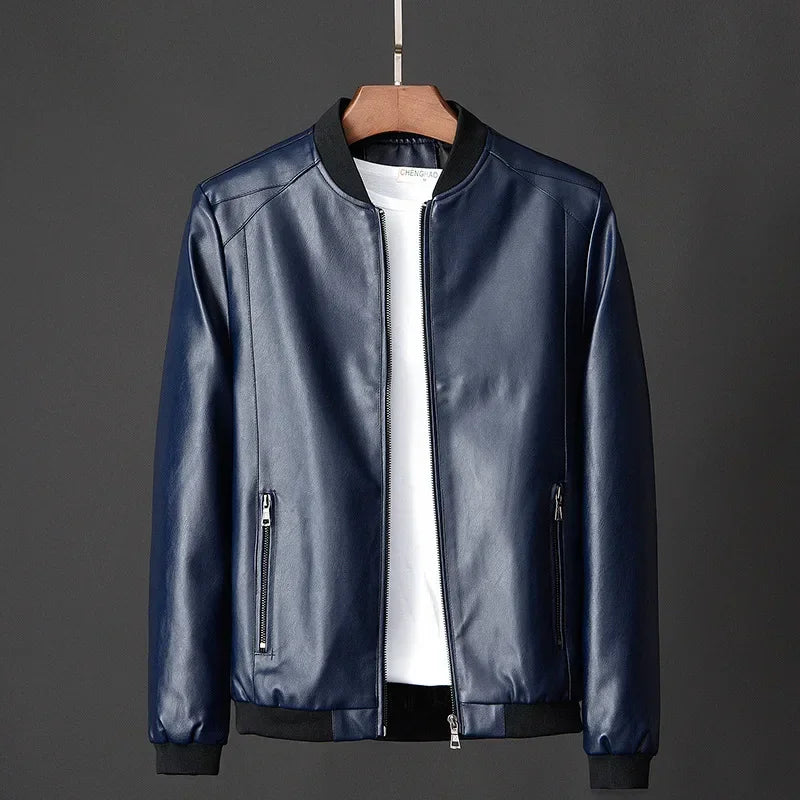 Veste blouson aviateur homme, coupe ajustée. Style urbain moderne décontracté, parfait pour automne et printemps.