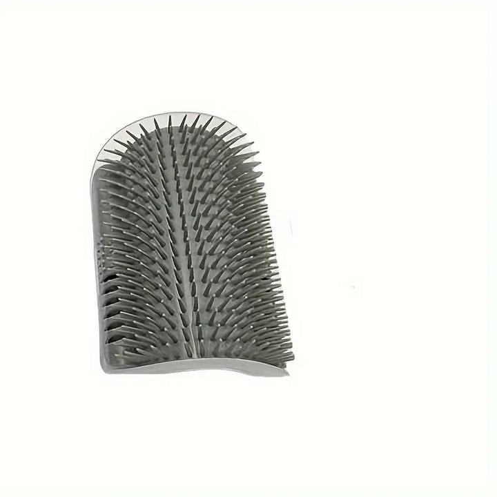 Brosse d'entretien pour chat, murale, permettant l'auto-massage et le toilettage. Favorise un pelage propre.