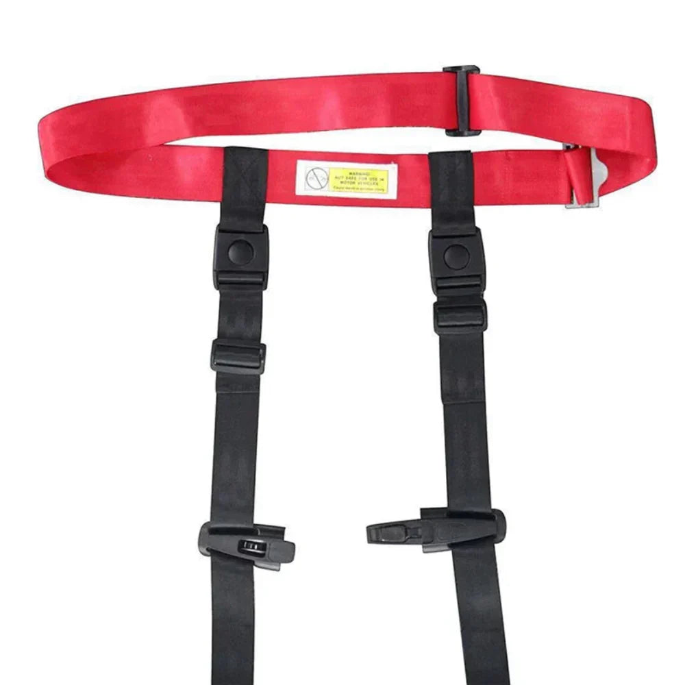 Accessoire de voyage essentiel : harnais de sécurité enfant pour avion, ajustable pour un vol confortable et sécurisé.