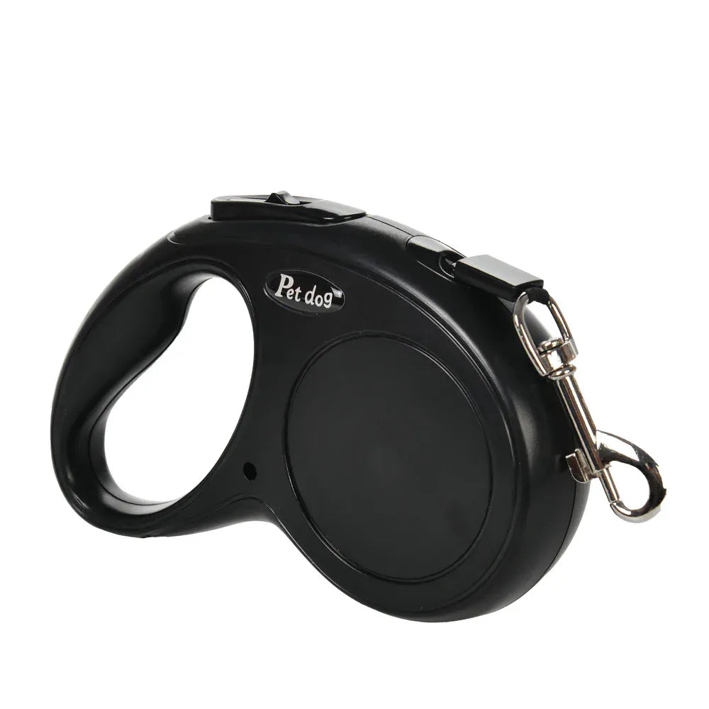 Profitez de promenades agréables avec cette laisse rétractable en nylon, offrant liberté et confort pour votre chien.